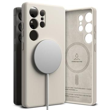 Samsung Galaxy S25 Ultra Ringke Liquid Silicone MagSafe Hülle - Stein