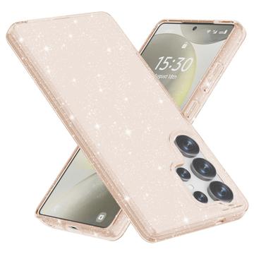 Samsung Galaxy S25 Ultra Stylish Glitter Serie Hybrid Hülle - Gold