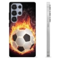 Samsung Galaxy S25 Ultra TPU Hülle - Fußball Flamme