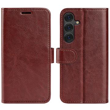 Samsung Galaxy S25 Wallet Schutzhülle mit Magnetverschluss - Braun