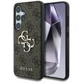 Samsung Galaxy S25+ Guess 4G Big Metal Logo Hybrid Hülle - Braun