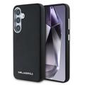 Samsung Galaxy S25+ Karl Lagerfeld Saffiano Metal Logo Case - Schwarz