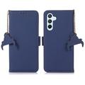 Samsung Galaxy S26/S26 Pro Wallet Leder Hülle mit RFID - Sapphire