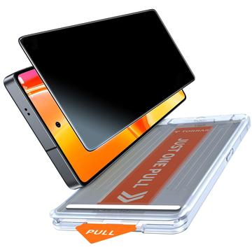 Samsung Galaxy S26 Ultra Torras GlassGo Privatsphäre Panzerglas mit Auto-Align Rahmen