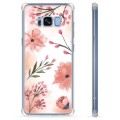 Samsung Galaxy S8 Hybrid Hülle - Pinke Blumen