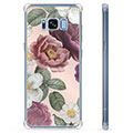 Samsung Galaxy S8 Hybrid Hülle - Romantische Blumen