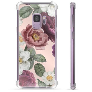 Samsung Galaxy S9 Hybrid Hülle - Romantische Blumen
