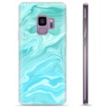 Samsung Galaxy S9 TPU Hülle - Blauer Marmor