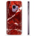 Samsung Galaxy S9 TPU Hülle - Roter Marmor