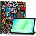 Samsung Galaxy Tab A11+ Tri-Fold Serie Smart Folio Hülle - Graffiti