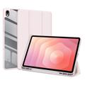 Samsung Galaxy Tab S11 Dux Ducis Toby Tri-Fold Smart Folio Hülle - Hellrosa