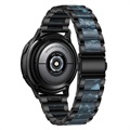 Samsung Galaxy Watch4/Watch4 Classic Edelstahl Band - Dunkel Blau / Schwarz