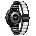 Samsung Galaxy Watch4/Watch4 Classic Edelstahl Band - Perle Grau / Schwarz