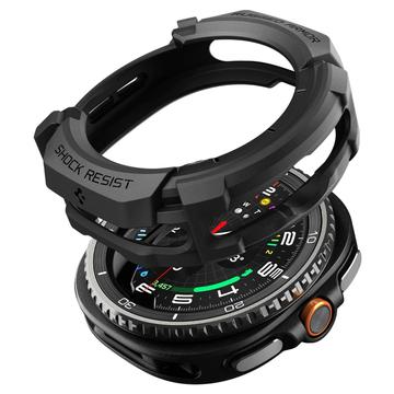 Samsung Galaxy Watch8 Classic Spigen Rugged Armor TPU Hülle - 46mm - Schwarz