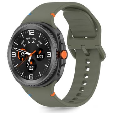 Samsung Galaxy Watch8/Watch8 Classic Tech-Protect Silikonarmband - 40mm/44mm/46mm - Armeegrün
