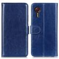 Samsung Galaxy Xcover 7 Wallet Schutzhülle mit Magnetverschluss - Blau