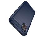 Samsung Galaxy Xcover6 Pro Angeraute TPU Case - Karbonfaser - Blau