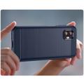 Samsung Galaxy Xcover6 Pro Angeraute TPU Case - Karbonfaser - Blau