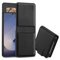 Samsung Galaxy Z Flip6/Flip7 FE Tech-Protect Wallet Hülle mit Magnet - Schwarz