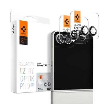Samsung Galaxy Z Flip7 Spigen Glas.tR Ez Fit Optik Pro Kameraobjektiv Panzerglas - 2 Stk. - Schwarz