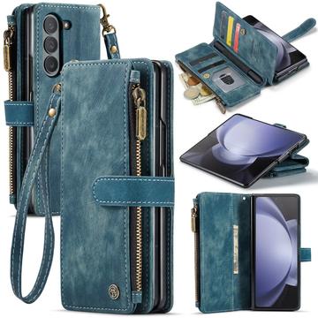 Samsung Galaxy Z Fold6 Caseme C30 Multifunktions Wallet Hülle - Blau