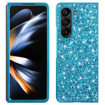Samsung Galaxy Z Fold6 Glitter Serie Hybrid Hülle - Blau
