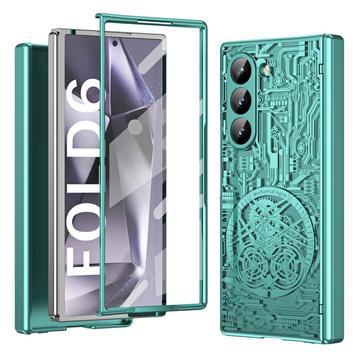 Samsung Galaxy Z Fold6 Mechanische Legende Galvanisiertes Kunststoff Hülle - Grün