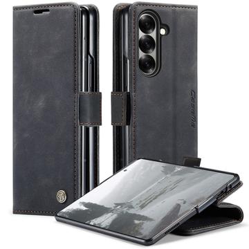 Samsung Galaxy Z Fold7 Caseme 013 Serie Schutzhülle mit Geldbörse - Schwarz