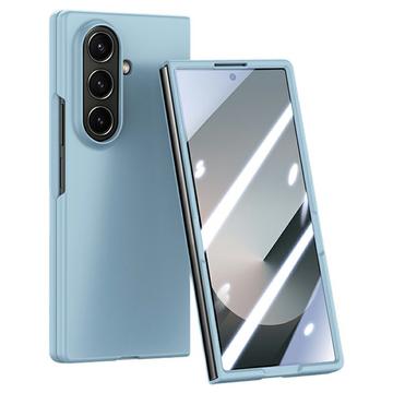 Samsung Galaxy Z Fold7 Kunststoffgehülle mit äußerem Panzerglas - Baby Blau