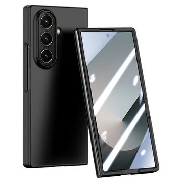 Samsung Galaxy Z Fold7 Kunststoffgehülle mit äußerem Panzerglas - Schwarz