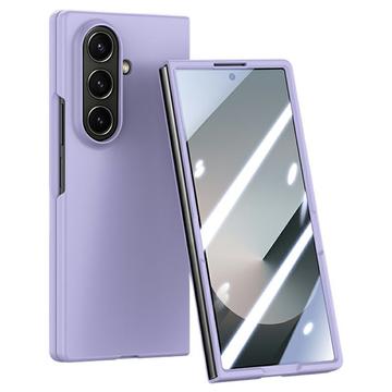 Samsung Galaxy Z Fold7 Kunststoffgehülle mit äußerem Panzerglas - lila