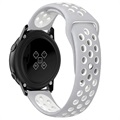 Samsung Galaxy Watch Active Silikon Armband - Weiß / Grau