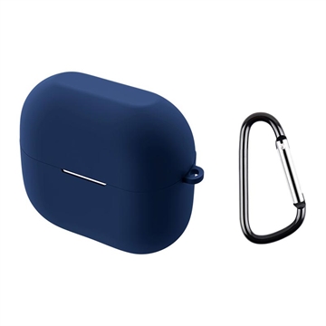 Samsung Galaxy Buds3/Buds3 Pro Silikonhülle mit Karabiner - Dunkel Blau