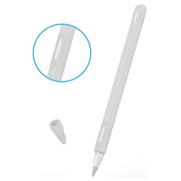 Apple Pencil (2nd Generation) Silikonhülle mit Kappe - Weiß