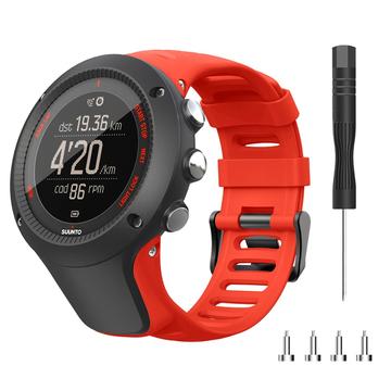Silikonarmband für Suunto Ambit3 Peak/Sport/Vertical - Rot