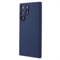 Silky Samsung Galaxy S22 Ultra 5G Silikonhülle - Dunkel Blau