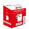 Skross Pro Light Welt Reiseadapter mit USB-C, USB-A - 1750W