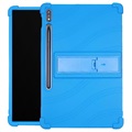 Slide-Out Series Samsung Galaxy Tab S7+/S8+ Silikonhülle - Blau