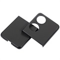 Huawei P50 Pocket Slim Cover - Karbonfaser - Schwarz