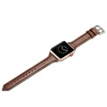 Apple Watch Series 7/SE/6/5/4/3/2/1 Schmales Lederband - 41mm/40mm/38mm - Kaffee