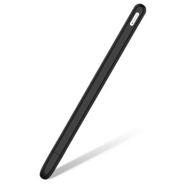 Anti-Rutsch Apple Pencil (2e Generatie) Silikonhülle - Schwarz