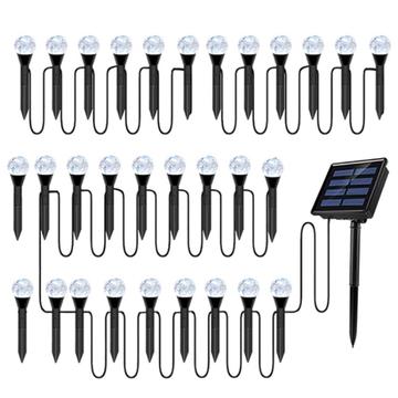 Solar-Lichterkette für den Garten mit Seifenblasenkugeln - 30 Stk.