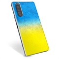 Sony Xperia 5 II TPU Hülle Ukrainische Flagge - Zweifarbig