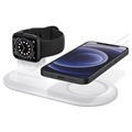 Spigen MagFit Duo Ladestation für Apple MagSafe, Apple Watch - Weiß