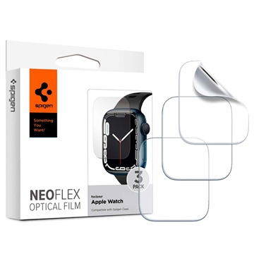 Spigen Neo Flex Apple Watch Series 9/8/SE (2022)/7/SE/6/5/4 Displayschutzfolie - 41mm, 40mm - 3 Stk.