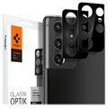 Spigen Optik.tR Samsung Galaxy S21 Ultra 5G Kameraobjektiv Panzerglas - Schwarz