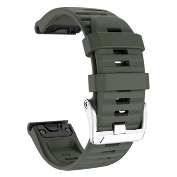 Sport-Silikonarmband für Garmin Fenix 3 / 3 HR / 5X / 5X Plus / 6X / 6X Pro - Armee Grün