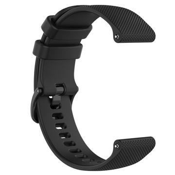 Sportarmband aus Silikon für Garmin Vivomove 3S/Vivoactive 4S/Active S - Schwarz