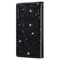 Starlight Serie Samsung Galaxy S22 Ultra 5G Wallet Hülle - Schwarz