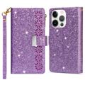 Starlight Serie iPhone 14 Pro Max Wallet Hülle - Violett